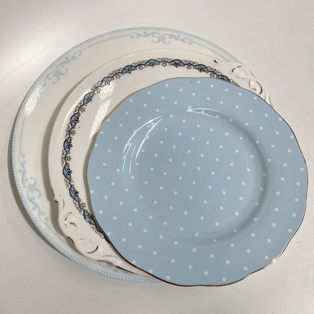 PLATE, Vintage Blue Assorted